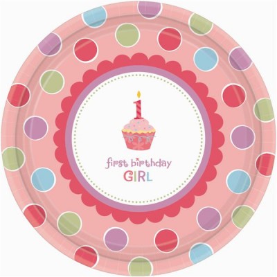 Sweet Little Cupcake Girl Desser Plates