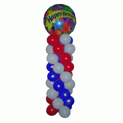 Balloon Column Twisted