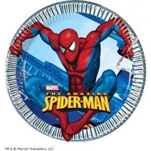 Spiderman Dessert Plates