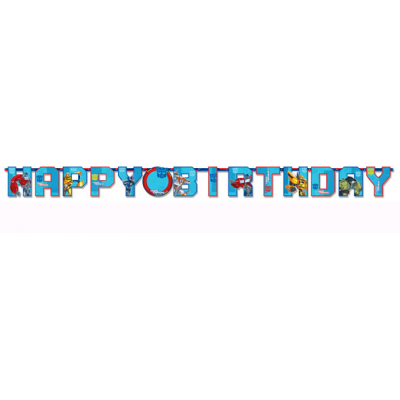 Transformers Birthday Banner
