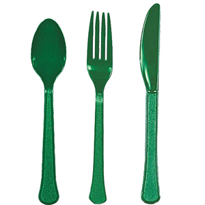 Green Assorted Cutlery