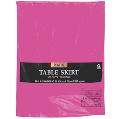 Magenta Table Skirt