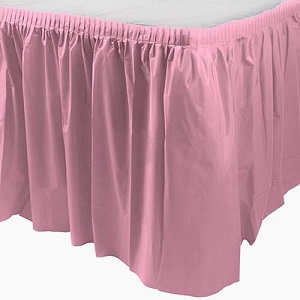 Pink Table Skirt