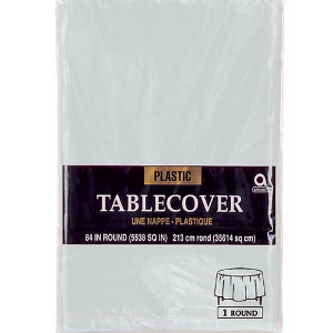 Silver Table Cover Round