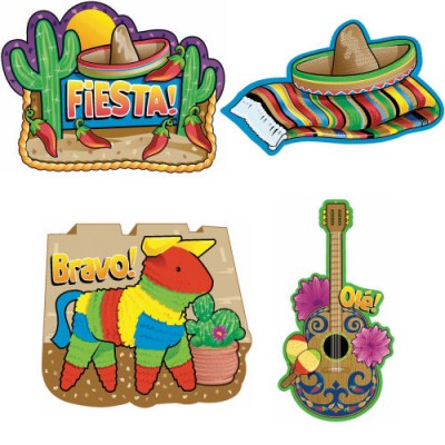 Fiesta Assorted Cutouts 4ct