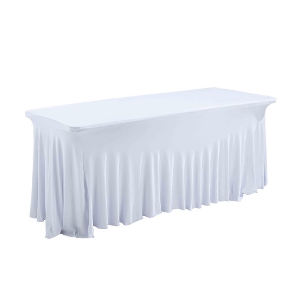 Rectangular Stretchy Table Skirt